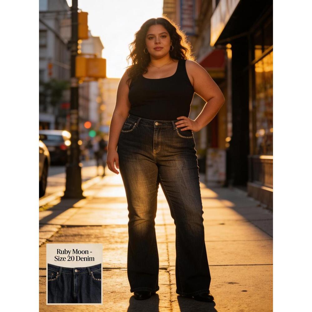 Ruby Moon Size 20 Dark Wash Denim Jeans